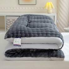 Cute Soft Mattress Topper - Comfort Breathable Fiber Filling Folding Roll Up Mattress Sleeping Pad, 6-8cm Warm Thickness Quilted Mattress Topper For Sleeping