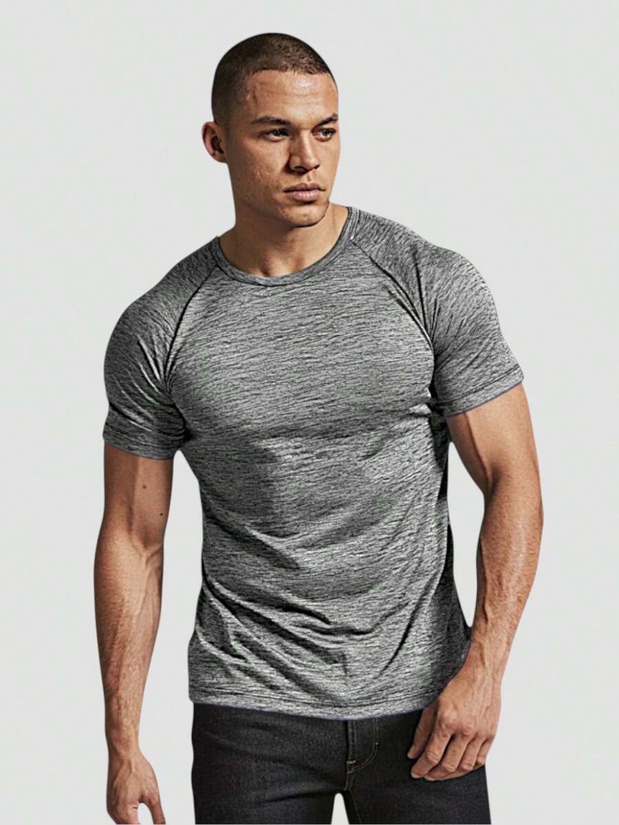 Men T-Shirts & Tanks - 淺灰色 - 查看 1