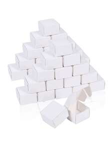 50 hộp giấy Kraft trắng, hộp quà mini bằng giấy Kraft, hộp giấy nhỏ, hộp đóng gói mini hình máy bay màu trắng, hộp đựng trang sức đa năng, thích hợp đựng nhẫn, bông tai, quà cưới, sinh nhật, ngày lễ, Giáng sinh, trưng bày trang sức, vật tư đóng gói, hộp quà tự làm cho tiệc tùng. - trắng - Xem 8