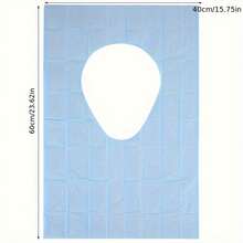 1pc/20pcs-XL Disposable Toilet Seat Covers – Waterproof Toilet Cover Sheets With Adhesive Tabs For Adults, Kids, Travel, Public Restrooms, Airplane, Camping - Multicolor - View 3