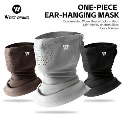  WEST BIKING 骑行冬季耳罩 - 防风保暖骑行滑雪面罩 | 颈套保暖围巾 | 寒冷天气运动面罩，男女通用