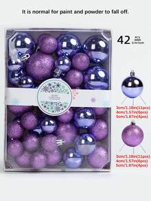 42pcs Christmas Ball Gift Box, Plastic Ball Hanging Decorative Ball, Christmas Decorations, Christmas Party Christmas Atmosphere Decoration Props, Suitable For Christmas Tree Scene Decoration, Room Decor, Home Decor, Bedroom Decoration, New Year Decoration, Outdoor Decoration, Holiday Party Decoration, Christmas Theme Holiday Hanging Ornaments, Christmas Gift, Gifts For Friends And Family, Christmas Decor Winter Christmas Decorations Home Christmas Gifts Christmas Decor - Multicolor - View 16