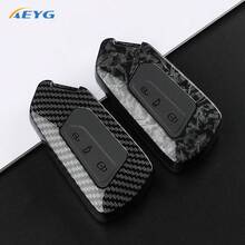 Carbon Fiber Texture ABS Car Key Shell Protective Cover For Golf 8 ID.3 ID.4, Octavia A8 MK4 MK8 (2022/2021) And GTI R - G Model - View 3