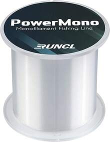RUNCL PowerMono - Línea de pesca monofilamento 300/500/1000 yardas - Máxima fuerza, amortiguador, suspensión en agua, amigable con nudos, línea de pesca overol de 3 a 35 libras, baja y alta - Transparente - Ver 13