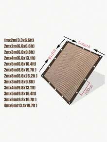 重型防雪网，高强度抗撕裂雪罩，带金属孔眼 - 耐用防冰雹、耐寒、高承重、易于安装，保护露台、车库入口、花园植物和宠物屋，有效防止积雪（非封闭式结构）