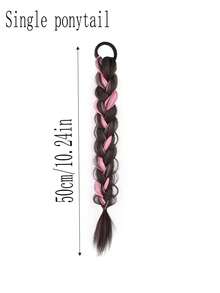 1pc Anime Style Ponytail Wig, 4 Pink Styles, Suitable For Spring, Summer, Autumn, Winter - Pink - View 7