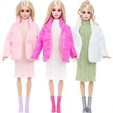 3 PCS Winter Fashion Doll Multicolor Set.Fits 11.5 Inch Girl Dolls,Include Soft Coat,Knitted Sweater Dresses & Long Boots. For Pretend Play Dress-Up,Boosts Styling Skills, Children/Birthday And Other Holiday Gifts (Doll Not Included) ﻿ ﻿ ﻿ ﻿ - Multicolor - View 1