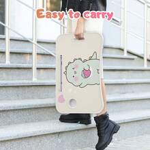 Foldable Laptop And Bed Table With Storage, Portable Lap Desk For Legs, Ideal For Study, Reading, Picnic, Breakfast,And More - 恐龍 - 查看 7