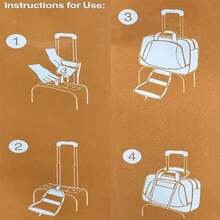 Correa de carga de nylon negro duradera para equipaje con hebilla de leva, kits de viaje, herramienta de camping al aire libre - Negro - Ver 5