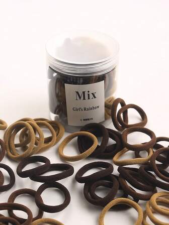 20/50pcs Canned High Elastic Hair Ties For Women, Basic Hair Scrunchies ,Ponytail Holders ,Hair Elastics ,Hair Rubber Bands ,Hair Rope Hair Accessories