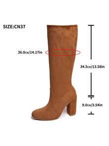 2025 Autumn/Winter New Brown High Heel Cowgirl Western Boots For Women, Pleated Tall Boots,Sexy,Party - Brown - View 6