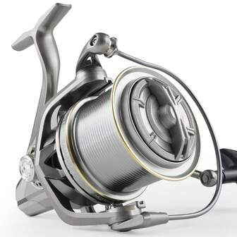  Rooblinos NGK 8000-14000系列纺车轮，4.8:1齿轮比，海水远投型渔线轮，最大拖拽力44磅，CNC金属线杯，适用于淡水和海水垂钓