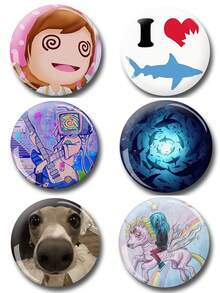 Interesting Pattern Badge Brooch, Women's Lapel Pin Brooch, Bag Pendant, Fashion Accessory, Fun Gift For Friends, Family, Teachers And Classmates - Multicolor - View 11