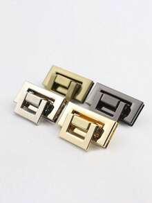 DIY Tasche Quadratische Schnalle, Metallschloss, Taschenschnalle, verwendet für Handtaschen, Umhängetaschen, Geldbörsen-Accessoires, Taschenschloss, Gepäcktasche Hardware-Accessoires, Einsatzschloss Taschenschloss, goldene und silberne Metallschnallen, Handtaschenschnalle, Umhängeschnalle, Knopf, zum Herstellen von DIY Geldbörsen, Boxen, Handtaschen-Accessoires, Gepäcktasche Hardware-Schloss - Verschiedenfarbig - Übersicht 2