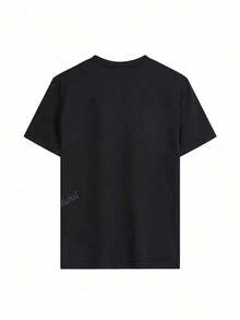 Short-Sleeved T-Shirt With Capybara Print - 黑色 - 查看 2