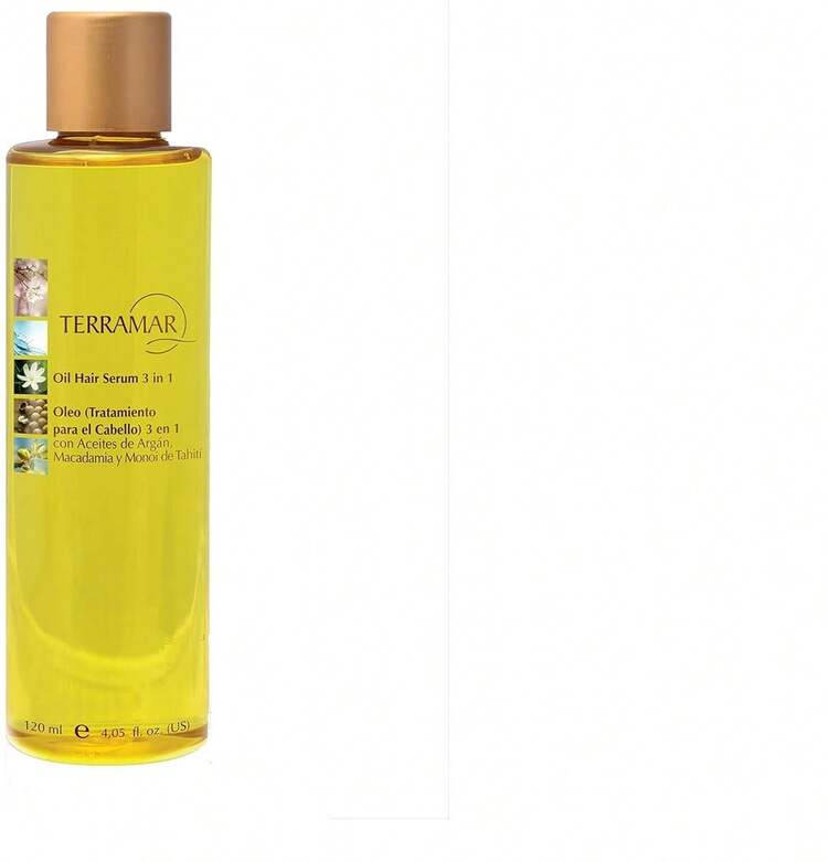 ACEITE TERRAMAR ARGAN 3EN1 Aceite Multiusos Capilar Corporal Rostro Argan Reparador Hidratante Belleza Cosmético Nutrición Natural - Dorado - Añade 5