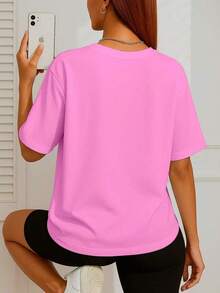 Camiseta Feminina Básica Pato Treino Camisa Algodão - Rosa Bebê - Visão 3