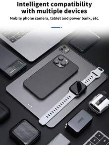 Tấm pin mặt trời có thể gập lại, thích hợp cho du lịch cắm trại ngoài trời, sạc điện thoại máy tính xách tay, bộ sạc năng lượng mặt trời có thể gập lại di động - màu đen - Xem 11