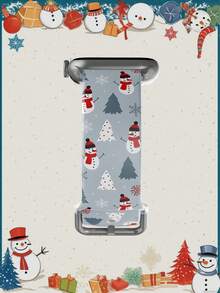 [Pasek do inteligentnego zegarka z motywem świątecznym] 1-częściowy silikonowy pasek do inteligentnego zegarka, kompatybilny z zegarkiech, pasuje do rozmiarów koperty 38/40/41/42/44/45/46/49 mm. Kompatybilny również ze smartwatchsung, Huami, Garmin i Honor o standardowej szerokości mocowania 20/22 mm. Prezent świąteczny dla kobiet/mężczyzn