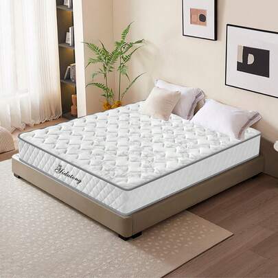 Materasso Matrimoniale 140x190 cm, Ibrido Materassi Schiuma di Memoria e Molle Insacchettate, Media Rigidità, Ortopedico e Ergonomico, Ipoallergenico e Traspirante, Certificato OEKO-TEX, Alto 28 cm