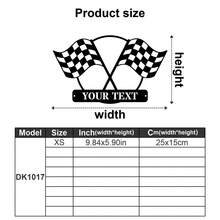 1pc Customized Racing Flag Metal Wall Decor - Personalized Name Racing Flag Metal Plaque - Customized Start And Finish Line Signs, Racing Driver Name Metal Signs, Checkered Flag Racing Club Logo, Race Decoration, Racing Sports Wall Decor - Multicolor - View 28
