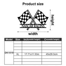 1pc Customized Racing Flag Metal Wall Decor - Personalized Name Racing Flag Metal Plaque - Customized Start And Finish Line Signs, Racing Driver Name Metal Signs, Checkered Flag Racing Club Logo, Race Decoration, Racing Sports Wall Decor - Multicolor - View 64
