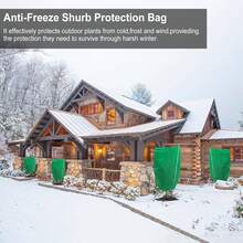 Una cubierta de protección contra heladas para plantas con cremallera y cordón, adecuada para cubrir arbustos, grupos de árboles y árboles altos en climas fríos al aire libre durante el invierno. - Multicolor - Ver 10