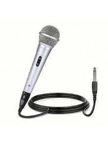 XLR Dynamic Microphone, Wired, Cardioid, Professional Handheld Microphone For Karaoke, Singing, With 1/4" Connector, Suitable For Vocals, DJ, Music, Speaker
