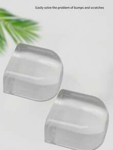 Bộ 5 nút chặn cửa trong suốt - Không cần khoan, bảo vệ sàn nhà và tường, được làm từ nhựa PET chống trầy xước và có chức năng giảm sốc, phù hợp với sàn gỗ, sàn gạch, văn phòng và nhà ở. - Nhiều màu - Xem 4