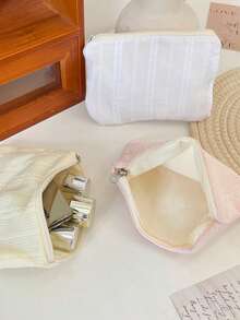 Bolsa de maquillaje pequeña, bolsa de viaje para maquillaje, bolsa de aseo, bolsa de maquillaje de viaje, bolsa de almacenamiento de maquillaje, bolsa de almacenamiento portátil, regalo para damas, bolsa portátil para toallas femeninas, bolsa pequeña para cosméticos, organizador de aseo de viaje, organizador de vacaciones, organizador de maquillaje de gran capacidad, estuche de maquillaje para lápiz labial, brochas, cuidado de la piel - Multicolor - Ver 4
