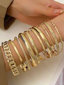 Women Bangles - Yellow Gold - View 10