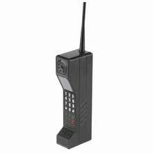 90s Retro Brick Style Cell Phone Model, Vintage Nokia Type Phone Replica For Photography Props, Themed Party Decor, Nostalgic Gift Idea | Stylized Mini Ornament - Black - View 5
