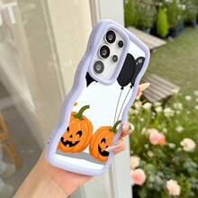 Halloween Pumpkin  Case for  17 17 Pro 17 Air 17 Pro Max 16 Pro Max 16e 15 Plus 14 13 12 11 XS Max XR X Lightweight Shock Resistant Non-Yellowing Cute Design