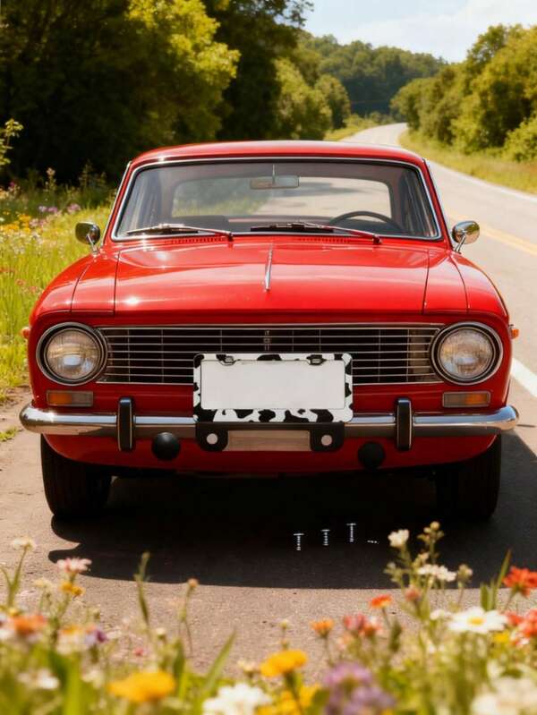 Kuh-Muster Aluminium Kennzeichenhalter für US-Autos - stilvolles Design mit passenden Schrauben & vorgebohrten Löchern