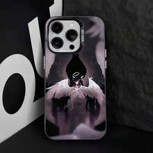 Funda de teléfono G- Columbina para 17,16,15,14,13,12,11,Pro,Max,Plus, anti-caída, negra mate dura - Z6 - Ver 2
