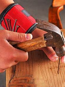 Magnetic Wristband For Home Repair, Tool Magnetic Wristband For Holding Screws, Nails, Small Metal Parts, Suitable For Woodworking, Electrician, Hardware, Perfect Gift For Dad, Boyfriend, Repairman, Electrician, Auto Mechanic - Multicolor - View 5