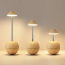 1 pieza Lámpara de escritorio LED moderna, lámpara de mesa LED recargable inalámbrica para interiores, luz nocturna de mesa de noche, diseño creativo de vaso, 3 temperaturas de color y 7 ajustes de colores RGB, carga USB, batería recargable de 1200mAh, uso en interiores, sin necesidad de montaje, luz nocturna extensible - lámpara de ambiente para mesita de noche - Multicolor - Ver 3