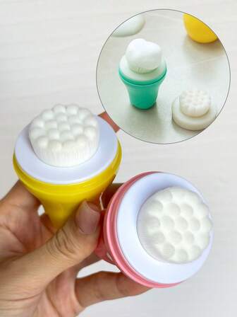 Colorful Soft Bristle Facial Cleansing Brush, Manual Face Wash Brush, Massage Brush