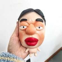 1个超大号挤压变形玩具，慢回弹，奇特有趣的挤压玩具，可用于挤压和恶搞老板以缓解压力，适合青少年/成人，创意新奇玩具，生日/节日/圣诞节礼物，4种款式可选，超大号挤压玩具