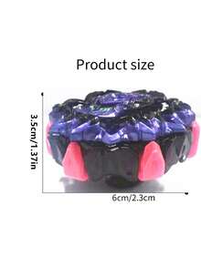 终极女神 B-193 爆裂金属融合陀螺带发射器，战斗游戏玩具，圣诞礼物 - 紫色 - 查看 2