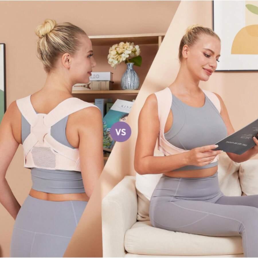1 pezzo Reggiseno invisibile, indossabile senza cuciture sotto abiti, adatto per yoga e sport, traspirante e confortevole, senza sudore, con tabella delle taglie precisa, migliora postura ed eleganza - Multicolore - Visualizzare 1