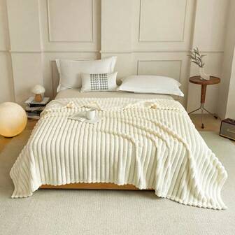 1 st enfärgad flanellfilt, mjuk och mysig ullfilt, finns i flera storlekar, vändbar julfilt för sängkläder och soffa, lämplig för kontor, sovrumsinredning, rumsinredning, användbar på vintern och alla årstider, passar soffa, säng, fåtölj