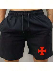 Shorts Vasco Tactel Beach Mauricinho Training Gym Running Sports Bermuda Men's Sports Football Team - màu đen - Xem 1
