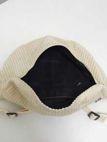 Large Capacity Fashion Striped Waist Bag, Corduroy Material, Multi-Pockendy For Outdoor, Travel, Gym, Business, Multifunctional Portable Storage Pouch