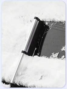 1 Stück Schneebesen und Eiskratzer für Autos im Wintereinsatz - Multifunktionales Schnee- und Eis-Entfernungswerkzeug mit Aluminium-Verlängerungsbürste und Eiskratzer - Schneeentfernung, Eisentfernung, Staubentfernung und Frostentfernung