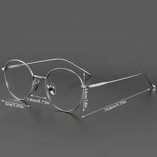 1副2025新款简约高端时尚眼镜男士眼镜女士眼镜防蓝光眼镜钛合金眼镜 - 彩色 - 查看 7
