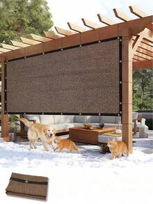 重型防雪网，高强度抗撕裂雪罩，带金属孔眼 - 耐用防冰雹、耐寒、高承重、易于安装，保护露台、车库入口、花园植物和宠物屋，有效防止积雪（非封闭式结构）