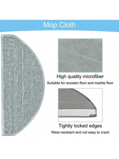 Replacement Parts Compatible Xiaomi Mijia E10/E12/B112/C103 Robot Stofzuiger Cleaner Accessories Main Side Brush Mop Cloth Filter view 7