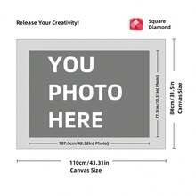 Customizable 11.8"X15.7" Diamond Painting Kit, Personalized Santa Claus Photo Art, Square & Round Acrylic Rhinestones, DIY Home Wall Decor, Unique Gift Idea - Multicolor - View 80