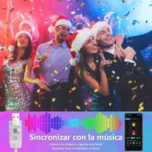 Luces LED Inteligentes, RGBIC Luces para Cuarto Programable con App Hello Fairy y Control Remoto, Regulables Sincronizadas con Música, Guirnalda de Luces para Exterior, Navidad (10M 100LED) - 10 m 100 LED - Ver 6